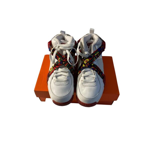 Nike Air Raid Peace White Red 318759-161 US 5.5Y OG 2008 - Picture 3 of 14